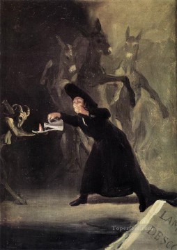 Francisco goya Painting - El hombre embrujado Romántico moderno Francisco Goya